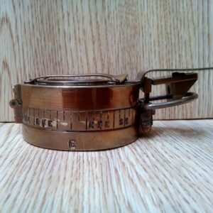 Antique Nautical Brass Military Prismatic Compass Vintage Collectible