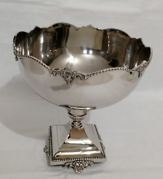 Elegant Punch bowl with lion face base Sheffield Nickle Plated Champagne Wine Cooler - Image 2