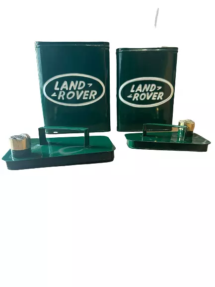 Land Rover Set of 2 Metal Storage Boxes, Cans, Garage Tools with Lids