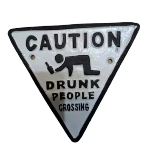 Caution wall plaque