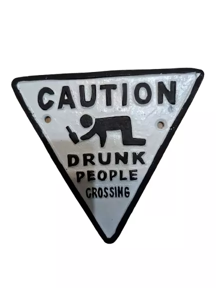 Caution wall plaque