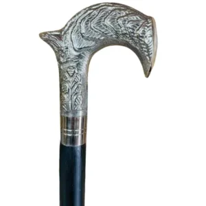 Gentleman Classic style Wooden walking stick with Brass handle shiny finish