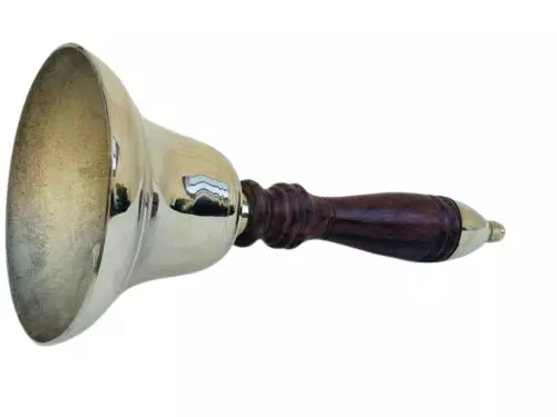 34 Cm Dinner / School / Reception Solid Brass Bell - Image 2