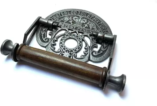 Cast Iron Waterloo Vintage Design Victorian Wall Mounted Toilet Roll Holder - Image 2