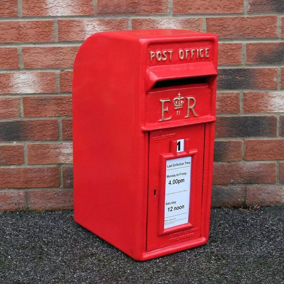 Post Box ER Cast Iron Wall Mounted Wedding Authentic Pillar Replica - Image 3
