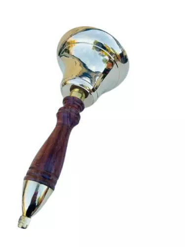 34 Cm Dinner / School / Reception Solid Brass Bell - Image 3