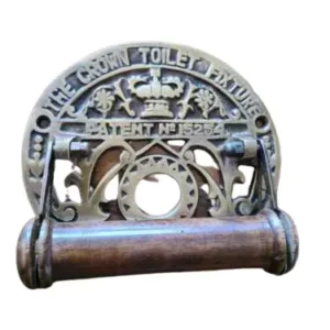 Crown Toilet Roll Holder With Bronze /Antique Finish