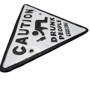 Caution wall plaque