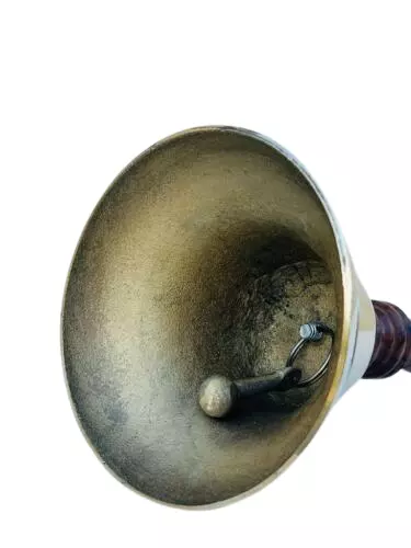 34 Cm Dinner / School / Reception Solid Brass Bell - Image 4
