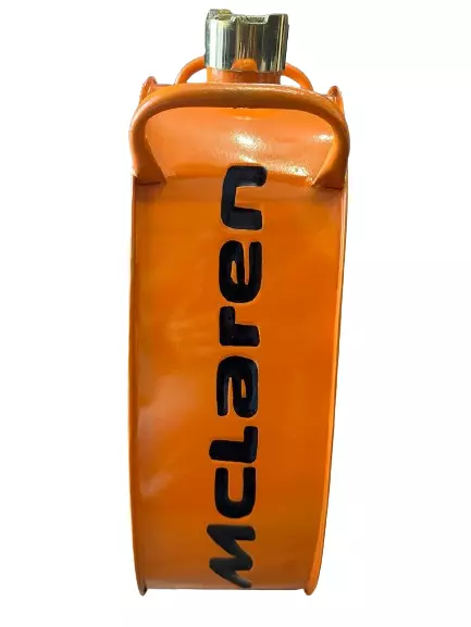McLaren Decorative Oil Jerry Petrol Can with Brass Cap Triangle ,garage tool - Image 3