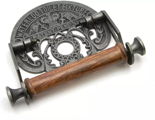 Cast Iron Waterloo Vintage Design Victorian Wall Mounted Toilet Roll Holder - Image 3