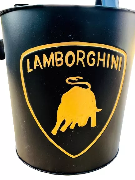Decorative Lamborghini Oval Metal storage Boxes, Cans/ cannister, Garage tools - Image 4