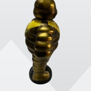 15″ Michelin Man Cast ALU With Painted BRASS Antique Finish Original