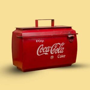 VINTAGE COCA COLA COOLER RED FINISH