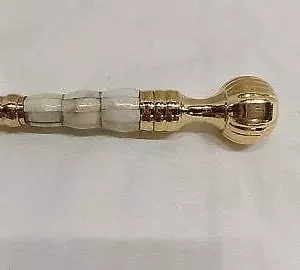 Nautical Magnifying Glass Pearl Dia 4″ Office Brass Gift