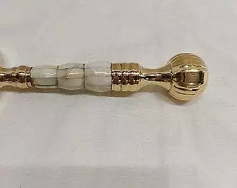 Nautical Magnifying Glass Pearl Dia 4" Office Brass Gift - Image 2