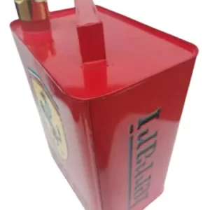 Vintage Style Ferrari Square Petrol Oil Jerry Can with Brass CAP